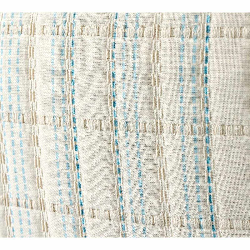 Pottery Barn Ayla Printed Jacquard Cushion Cover 51cm Blue Multi image number 2